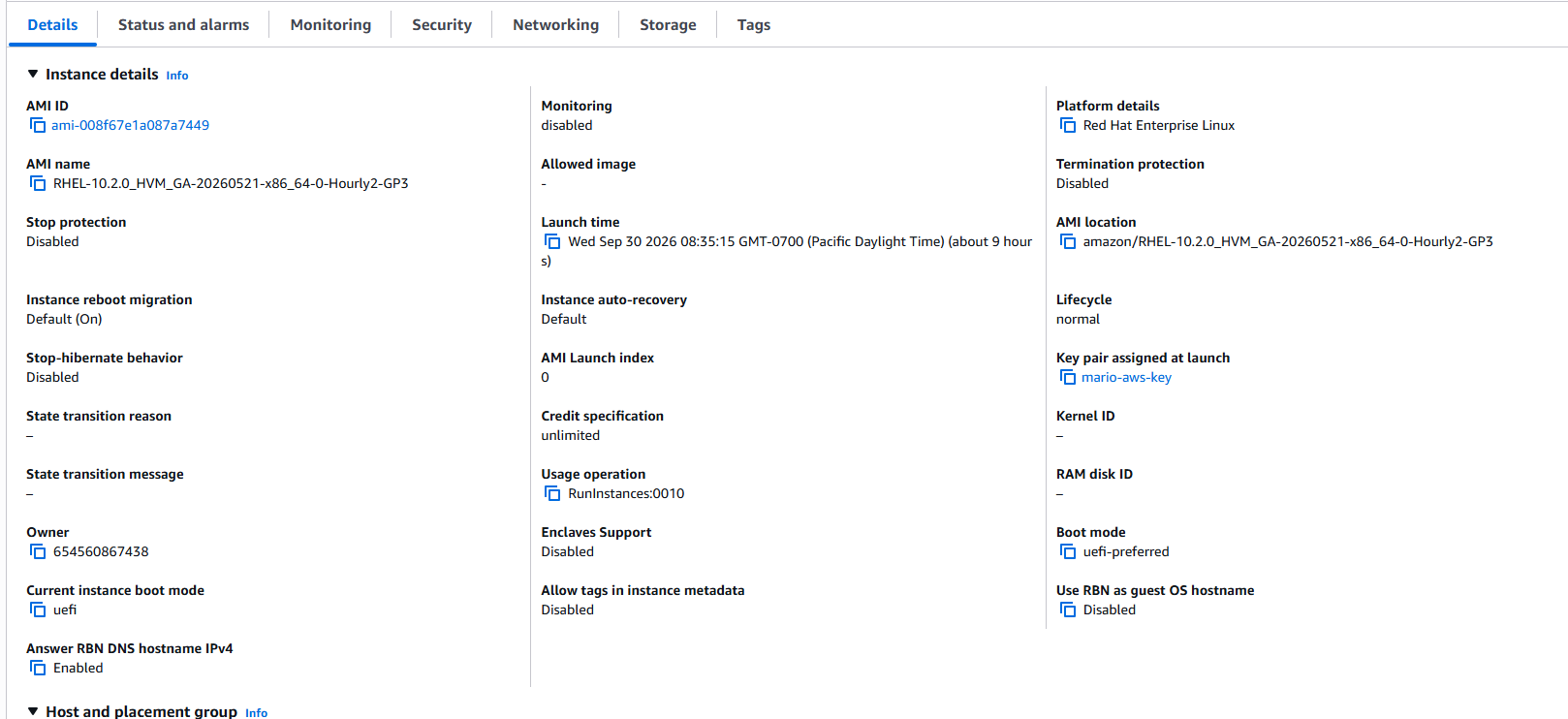 AWS EC2 Instance